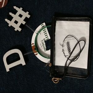 Foot Ball Game Day Carry Wrist Bag & Bobble Touch Down Head Gear